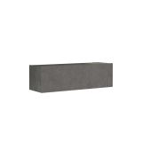 Mueble Mesa TV Moderno con Puerta en Melamina Gris Oscuro Antiguo 100x31.5x29.6cm - Diseño Elegante para Salón.