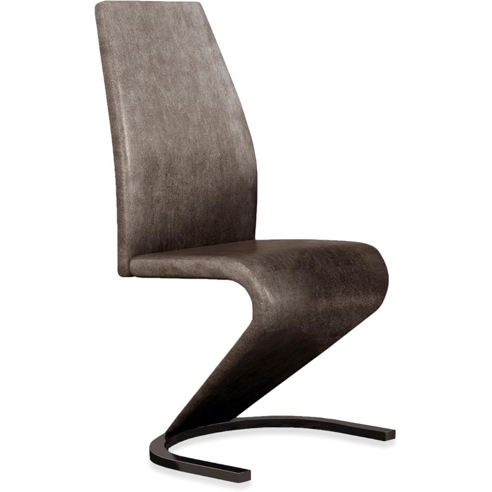 Pack de 2 Sillas de Comedor, Salón o Cocina – Tapizadas en Tela Jarama Color Marengo, Medidas: 45 cm x 64 cm x 100 cm