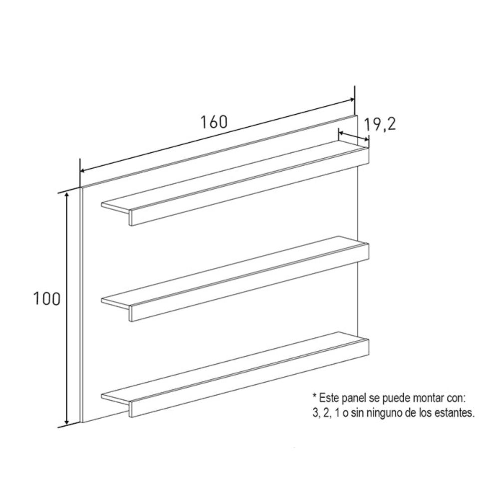 Mueble de Comedor, Mueble Salón, Acabado en Blanco y Cambria, Medidas: 305 cm (Ancho) x 174,7 cm (Alto) x 41,8 cm (Fondo)