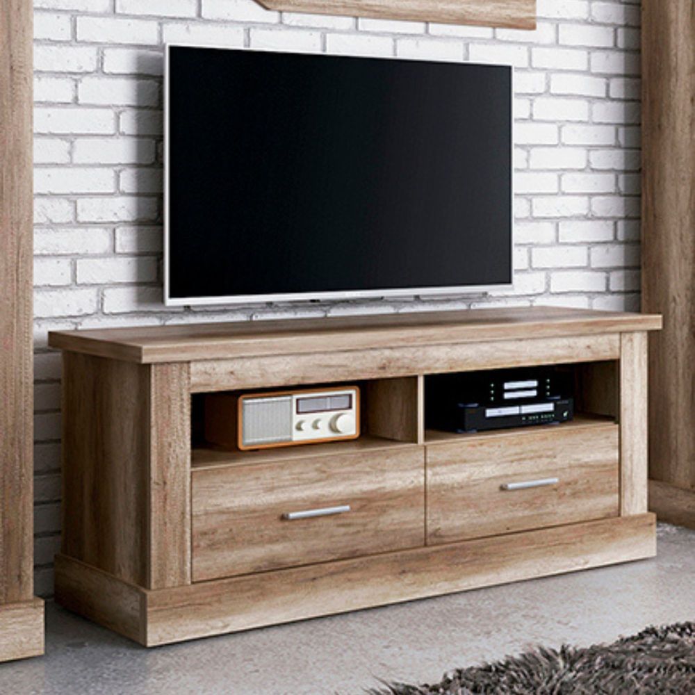Mueble de Comedor, Mueble Salón, Acabado en Color Cañón, Medidas: 326 cm (Ancho) x 174,7 cm (Alto) x 41,8 cm (Fondo)