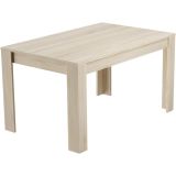 Mesa de Comedor, Mesa de Salón Fija, Color Cambria, Medidas: 140 cm (Largo) x 80 cm (Ancho) x 75 cm (Alto)