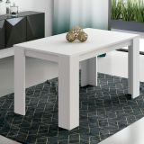 Mesa de Comedor, Mesa de Salón Fija, Color Andersen Blanco, Medidas: 140 cm (Largo) x 80 cm (Ancho) x 75 cm (Alto)