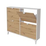 Mueble Zapatero - Almacenamiento Elegante y Práctico | 97,4 x 116,8 x 20 cm (alto x ancho x fondo)