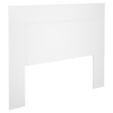Cabezal para Cama de Matrimonio con patas, Color Blanco, Medidas: 160 cm (Ancho) x 130 cm (Alto) x 2,5 cm (Fondo)