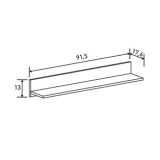 Mueble de TV + 2 Estantes, 2 Compartimentos y 2 Puertas,Mauvella - Rayas, 49cm(Alto)x 180cm (Ancho) x 40cm (Fondo)