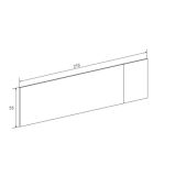 Cabezal + Dos Mesitas de Noche + Sinfonier, Mauvella - Rayas, Medidas: 210 cm (An) x 55 cm (Al) x 35 cm (Fon)
